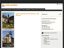 Tablet Screenshot of lycee-cantonal.net